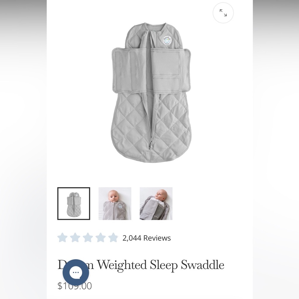 Dreamland weighted swaddle/sleep sack